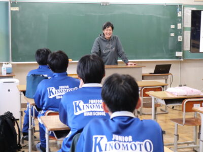 木之本中学校にて断熱ワークショップの講師を行いました。